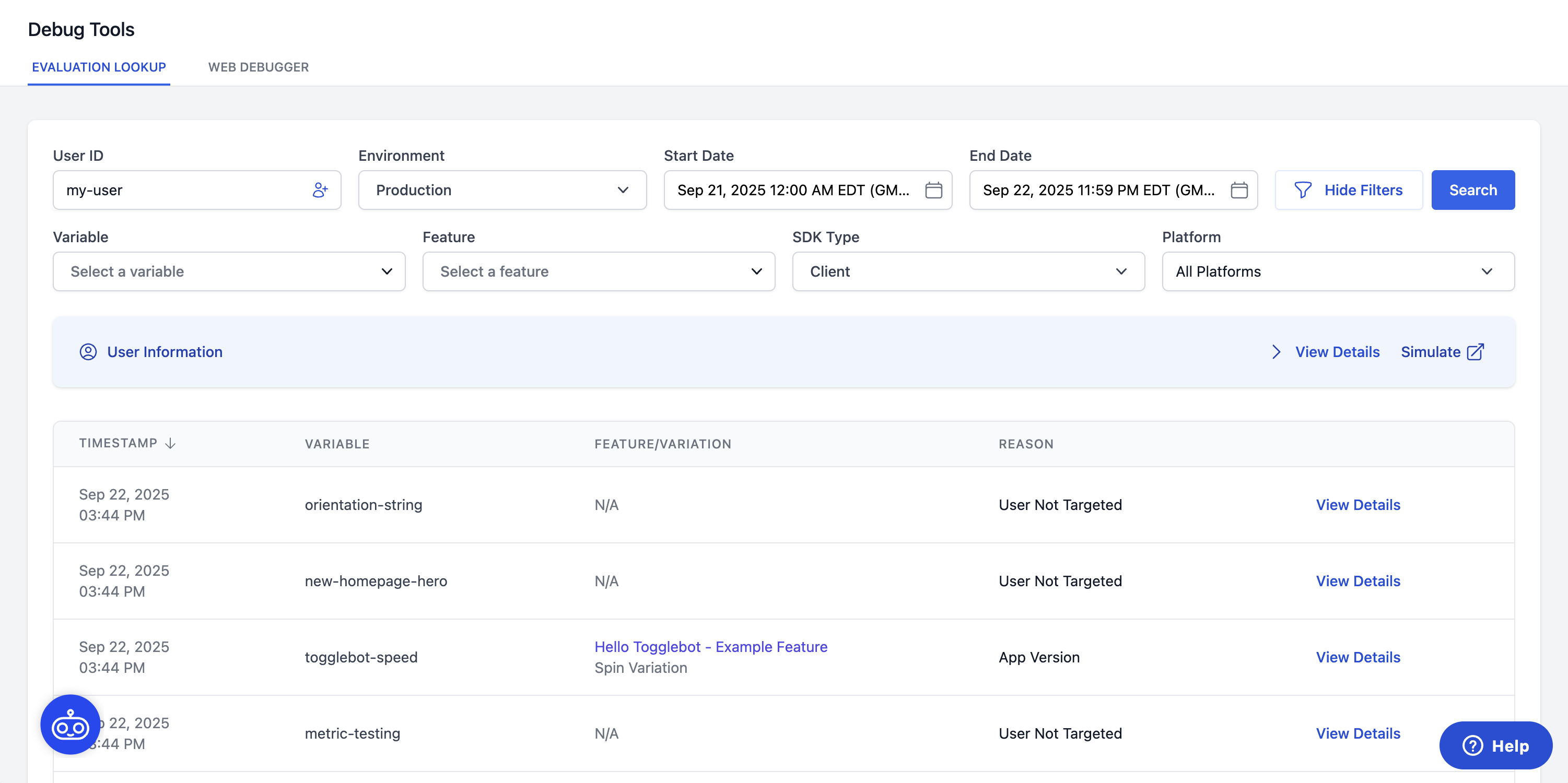 image of searching and results